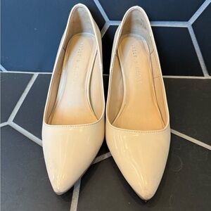 Kelly & Katie Nude Patent Heels